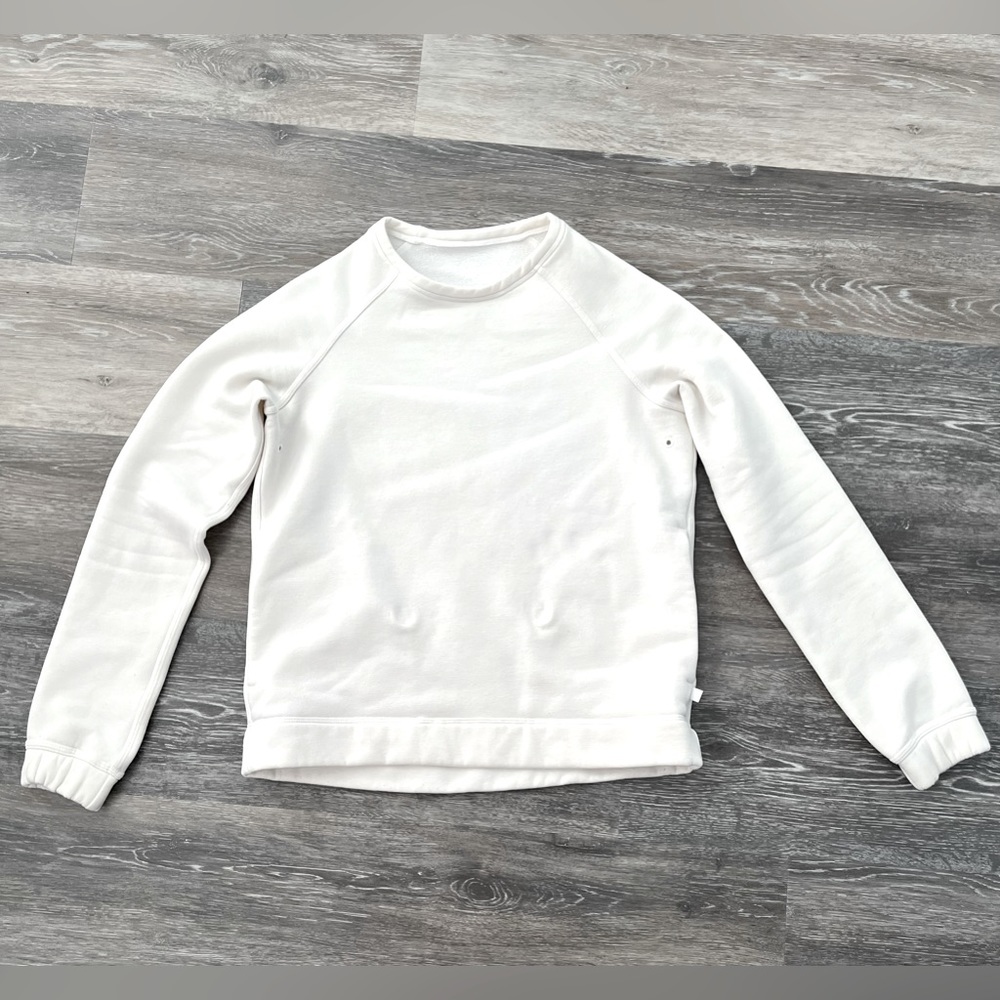 Lululemon Snapshot Crew Sweatshirt cream sz 6